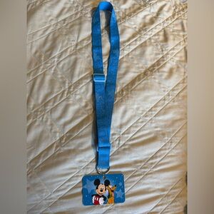 Blue Disney Mickey Mouse Lanyard for Pin Trading